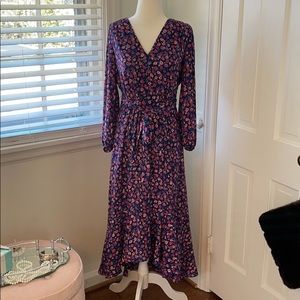 Jcrew floral midi dress